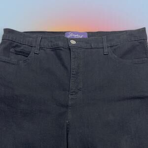 NYDJ Women’s 12 Black Cropped Boot Cut Jeans